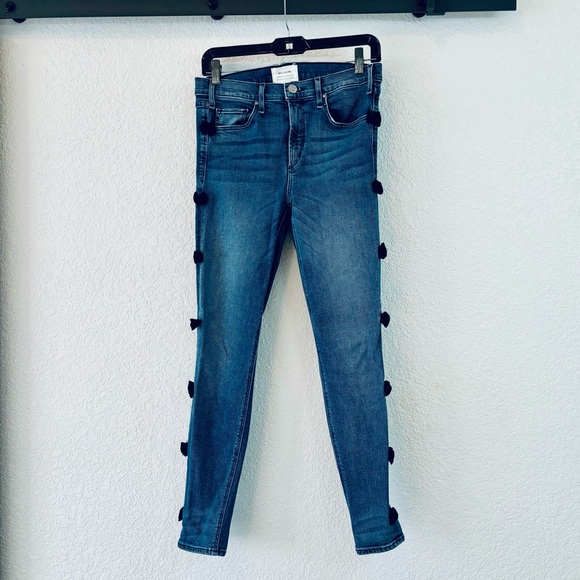 McGuire Newton Skinny Jeans w/ Black Bows Size 27 - Picture 3 of 7
